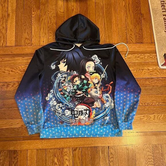 Y2K Anime Demon Slayer‎ Hoodie - Picture 1 of 4